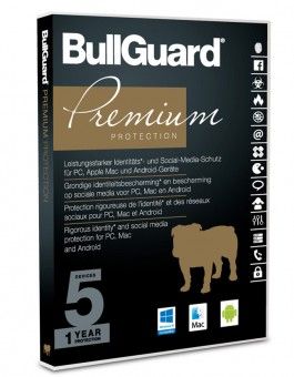 BullGuard Premium Protection 2019 - 5 Geräte / 1 Jahr
